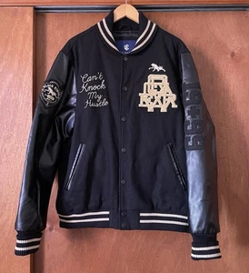 Rare Vintage Rocawear 1999 Limited Edition Black VARSITY Jacket Men's Size XL - Picture 1 of 5