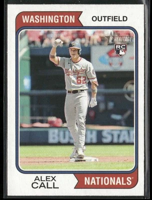 2023 TOPPS HERITAGE ALEX CALL RC WASHINGTON NATIONALS #354 - Image 1 of 2