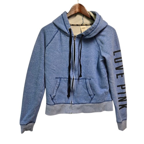 UNDERCOVER Giacca con cappuccio ROSA VICTORIA SECRET tasche blu taglia S