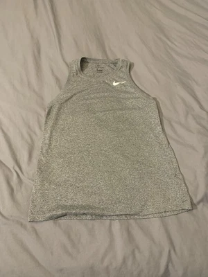 Nike ‘The Nike Tee’ Tank Top Dri-fit Athletic Cut Heather Grey Sz Small - Image 1 of 4