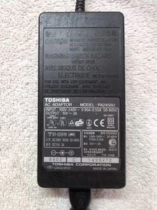 Cargador de computadora portátil Toshiba fabricante de equipos originales adaptador de CA PA2450U 15V 3A 45W PROBADO - Imagen 1 de 3