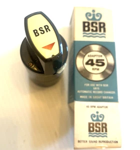 GRAU BSR 45 RECORD ADAPTER SPINDELADAPTER NOS BLUE BOX GROSSBRITANNIEN - Bild 1 von 17