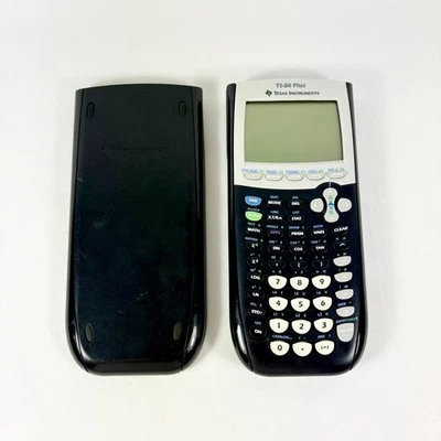 Texas Instruments T1-84 Plus Graphing Calculator Black/Gray w/Slide Cover Tested - Image 1 of 2