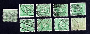 Poland 1922 group of stamps Mi#10 perf. cancel. used CV=16.2$ - Picture 1 of 2