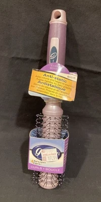 Goody 9” 2 tonos púrpura antiestático cepillo de pelo redondo para rizos 2002 nuevo B6 Foto 1 de 4