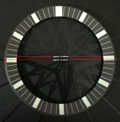 NEW BLACK METAL CHAPTER/REFLECTOR RING FOR BULOVA ACCUTRON 214 WATCH - Image 1 of 4