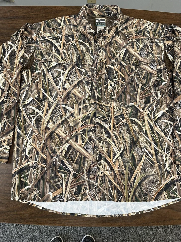 Drake Waterfowl DW2610-015-3 Ls Vented Shirt Max5 Camo Large - Image 1 of 4