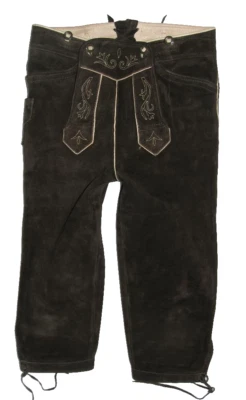BECKERT Herren- Trachtenhose / Kniebund - LEDERHOSE in dkl.- braun ca. 42-44 - Bild 1 von 3