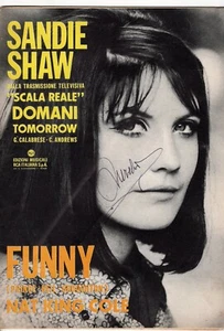 SANDIE SHAW Domani / Tomorrow - Nat King Cole FUNNY - 1966 NOTEN - Bild 1 von 1