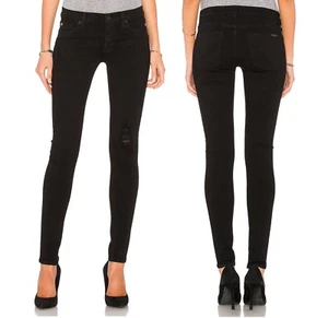 New Hudson Brand Women Kriska Super skinny Destroyed Rip Semi Sweet Denim Jeans - Picture 1 of 3