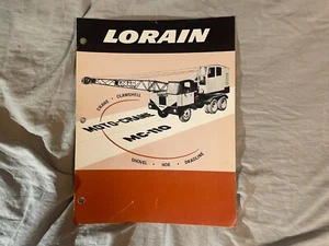 Lorain MC 110 Moto Crane Sales Brochure 8 Pages 1950's Vintage - Picture 1 of 4