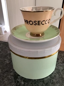 Yvonne Ellen Prosecco Tea Cup and Saucer - Picture 1 of 5