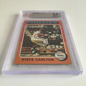 1975 Topps #185 Steve Carlton BVG Graded 8.5 NM-MT + - Picture 1 of 4