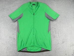 VINTAGE Nike Cycling Jersey Adult Large Green 1/2 Zip Short Sleeve Spheredry - Picture 1 of 14