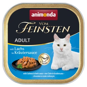 animonda Vom Feinsten Adult Lachs Kräutersauce 32x 100 g Katzenfutter Nassfutter - Bild 1 von 1