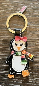 Llavero Coach Happy Danzante Pingüino Pájaro Cuero Cartera Dije Llavero - Imagen 1 de 3