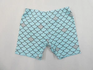 Carters Toddler Girls Shorts Blue Gray Mermaid Snug Fit 100% Cotton Size 18M - Picture 1 of 7