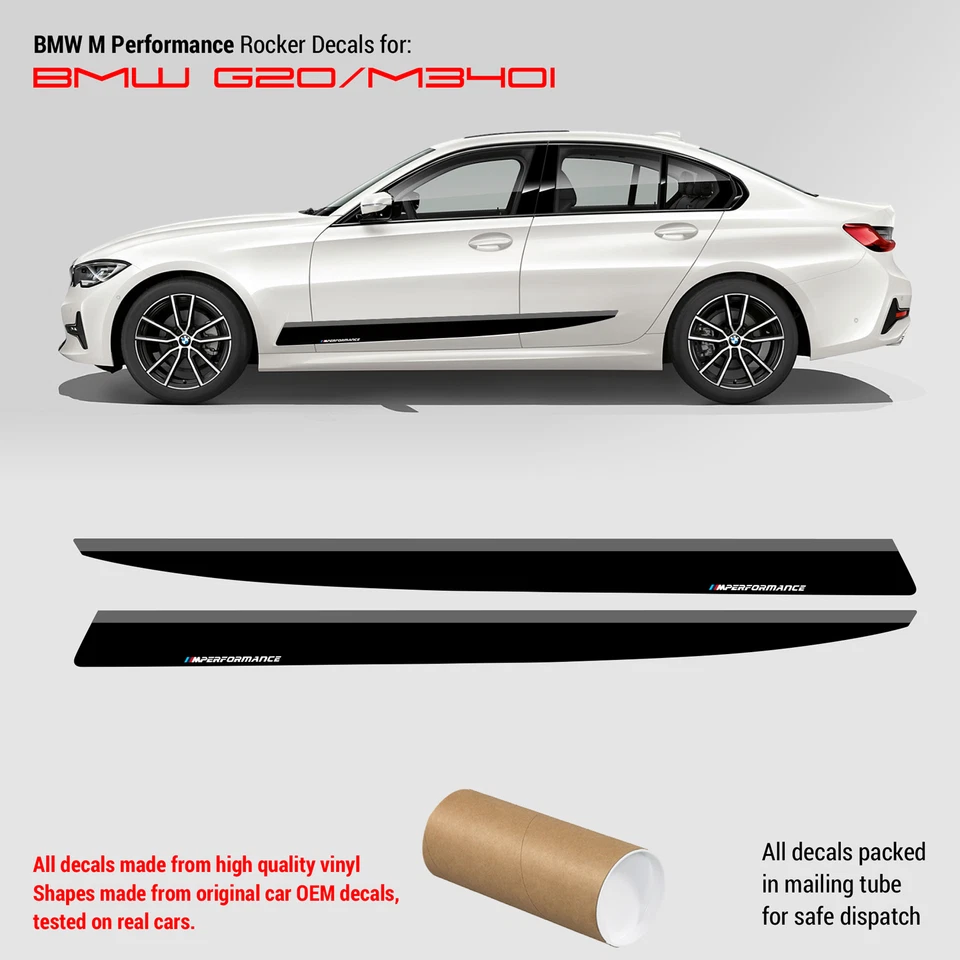 M Performance Side skirt decals Set for BMW G20 / M340i - Image 1 of 1