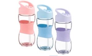 Borraccia Sport Flip Cannuccia 500ml Plastica Antiperdite BPA FREE - Foto 1 di 8