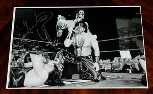 ¡FOTO VAMPIRO WCW AAA LUCHA LIBRE LUCHA SUBTERRÁNEA CMLL FIRMADA TNA 12X18!!¡! - Imagen 1 de 1