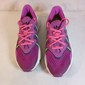 Womens Adidas Ozweego Sneakers Athletic Casual Shoes Pink Size 10 Preowned VGC - Picture 1 of 11