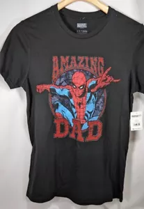 Men's Marvel Father's Day Spider-Man Amazing Dad T-Shirt Size SMALL - Picture 1 of 7
