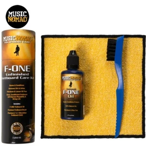 Music Nomad MN125 F-ONE Unfinished Fretboard Care Kit - Oil, Cloth, Brush - Picture 1 of 1