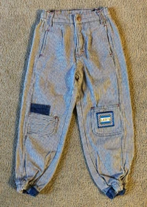 Pantalones de mezclilla Little Levi's de colección a rayas de nogal americano para niños pequeños - talla 7 - hechos en EE. UU. - Imagen 1 de 5