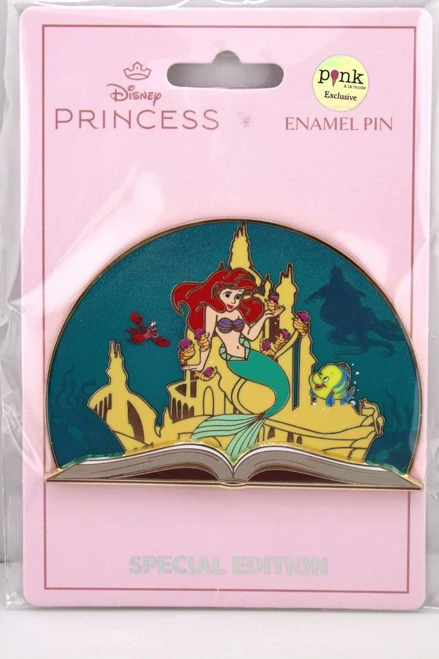 Disney PALM Unreleased Little Mermaid Storybook Pin Ariel LE 300 Sold Out! Foto 1 de 1