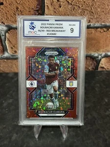 2022-23 Prizm Premier League Boubacar Kamara Red Breakaway Prizm 46/49 MGC 9 - Bild 1 von 2