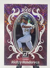 RICKEY HENDERSON 2023 Donruss Mr. 3000 PINK FIREWORKS Oakland A's #M3K-6
