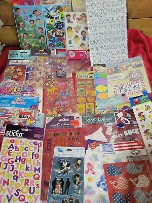 Large Lot Of New Scrap Book Stickers Mix Lot Of 20+ Packs • 0.95€