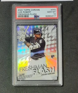 Luis Robert '20 Topps Chrome Rookie Card Freshman Flash PSA 10 Chicago White Sox - Picture 1 of 2