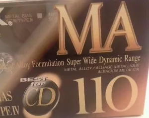 TDK MA-110 Metal Audio Cassette Tape Made in Japan - Picture 1 of 1