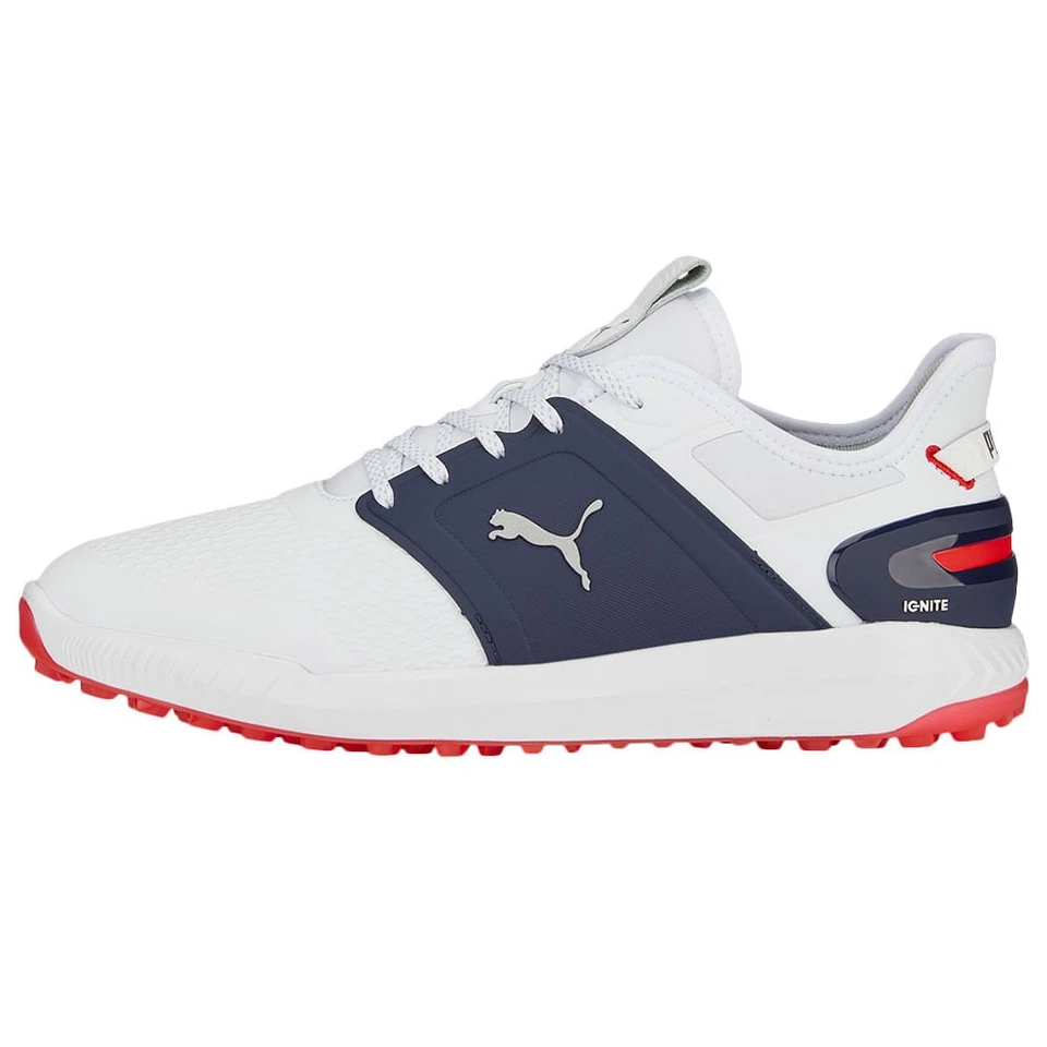 Puma Ignite Elevate Wide Golf Shoes 37634904 -Puma White/Puma Silver/Puma Navy