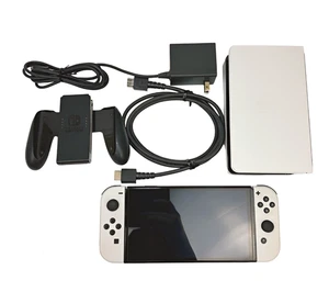 Nintendo Switch Console OLED Dock Grip Caricatore HDMI Set a Scelta Graffi Schermo - Foto 1 di 25