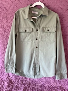 Herren OuterKnown Utilitarian Langarm Hemd mit Knöpfen Größe M oliv/army green - Bild 1 von 11