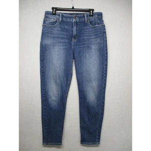 Lucky Brand Blue Faded Stretch Casual Chic Skinny Jeans Womens Size 14 Length 32 - Picture 1 of 15