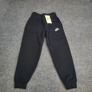 Nike Pants Boys Small Black Futura Tapered Jogger Sportswear Club Fleece Sweats - Picture 1 of 15