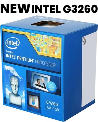 NEW Intel Pentium G3260 Dual-Core 3.3GHz LGA1150 BX80646G3260 Processor w/Cooler - Image 1 of 4