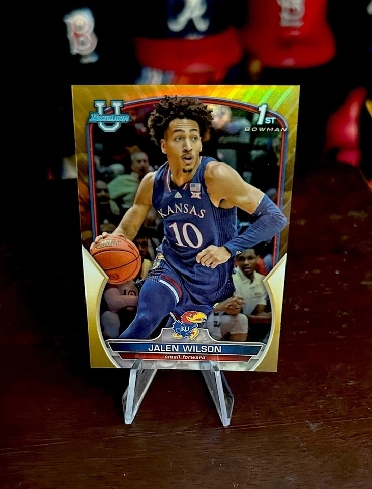 JALEN WILSON 2023 Bowman U 1st Bowman Gold Refractor /50🔥🔥🔥🔥🔥 - Image 1 of 3
