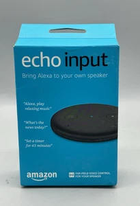 Amazon Echo Input Voice Control Speakers - Black - Sealed - Picture 1 of 6