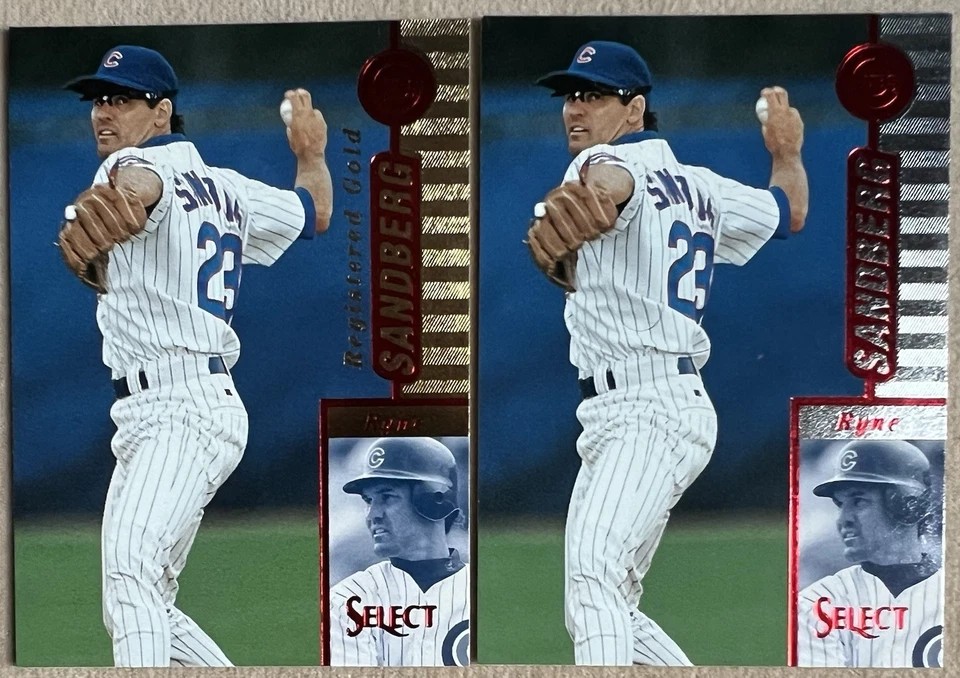 Ryne Sandberg 1997 Select Registered Gold Red & Base #33 - Image 1 of 1