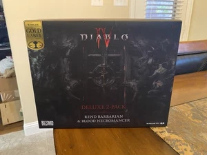MCFARLANE DIABLO IV REND BARBARIAN & BLOOD NECROMANCER GOLD LABEL DELUXE 2-PACK! - Picture 1 of 6