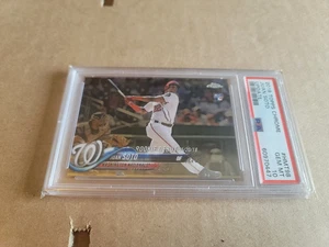 2018 Topps Chrome Update - Rookie Debut Juan Soto #HMT98 (RC) PSA 10 GEM MINT - Picture 1 of 3