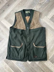 MUSTO PERORMANCE, Mens Size M, Khaki, Shooting Vest,*GOOD USED* - Picture 1 of 6