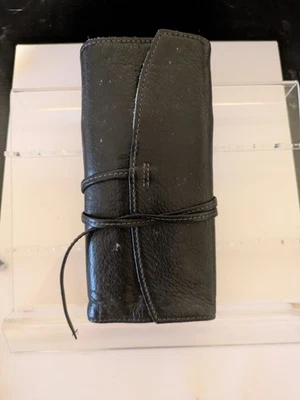 d2 Vtg Black Leather Pilot 5 Pen Case - Image 1 of 3