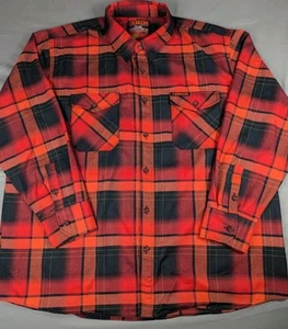 Camisa de franela Dixxon Terror para hombre XXXXL roja manga larga más baja de la baja - Imagen 1 de 7