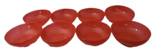 Lot of 8 Vintage Tupperware Elegant Bowl 4794A Red - Bild 1 von 5