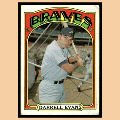 Darrell Evans #171 1972 Topps Atlanta Braves Baseball Card MLB EX - Image 1 of 4